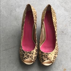Lilly Pulitzer Peep Toe Wedge
